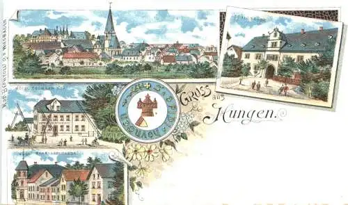 Gruss aus Hungen - Litho -774840