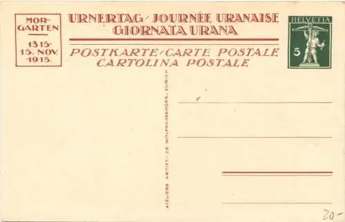 Bundesfeier Postkarte 1915 -775136