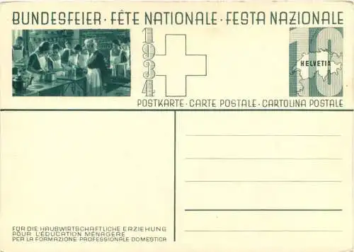 Bundesfeier Postkarte 1934 -775140