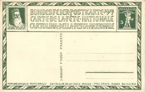 Bundesfeier Postkarte 1917 -775192