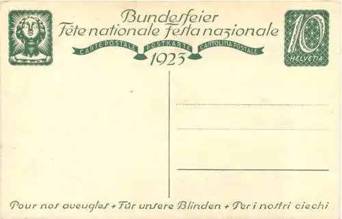 Bundesfeier Postkarte 1923 -775150