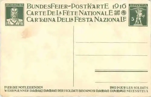 Bundesfeier Postkarte 1910 -775180