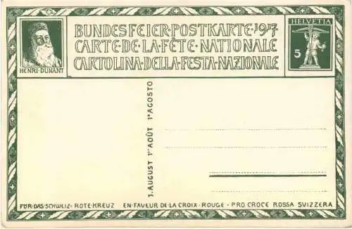 Bundesfeier Postkarte 1917 -775188