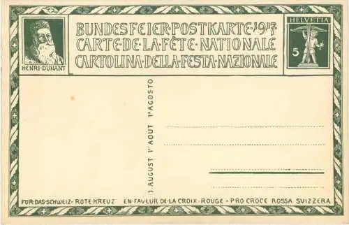 Bundesfeier Postkarte 1917 -775184