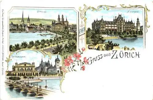 Gruss aus Zürich - Litho -775388