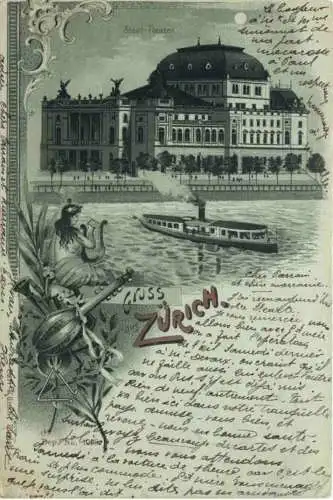 Gruss aus Zürich - Litho -775386