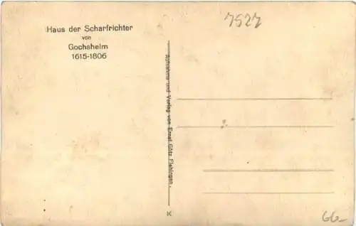 Gochsheim - Haus der Scharfrichter -776342