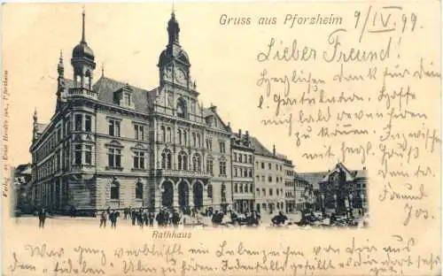 Gruss aus Pforzheim - Rathhaus -776398