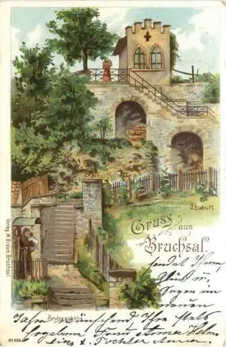 Gruss aus Bruchsal - Litho -776274