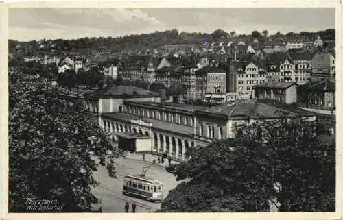 Pforzheim mit Bahnhof -776506