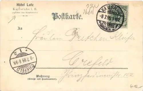 Gruss aus Karlsruhe - Litho -776698