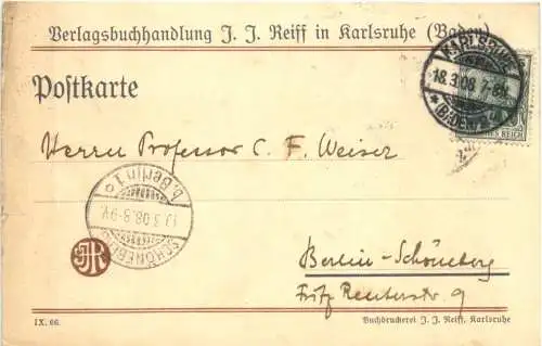 Karlsruhe - Verlagsbuchhandlung Reiff -776640