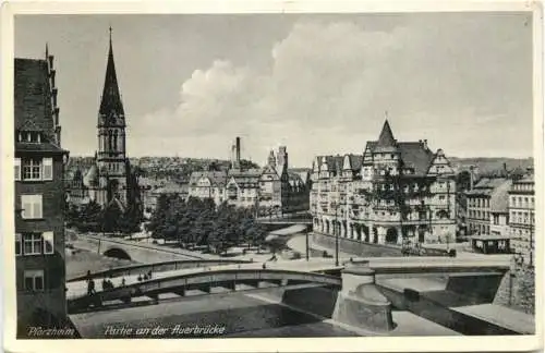 Pforzheim - Partie an der Auerbrücke -776584