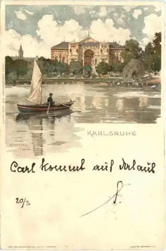 Gruss aus Karlsruhe - Litho -776778