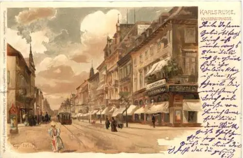 Gruss aus Karlsruhe - Litho -776748