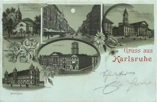 Gruss aus Karlsruhe - Litho -776768