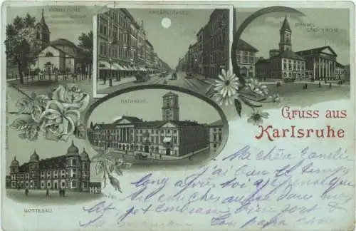 Gruss aus Karlsruhe - Litho -776696