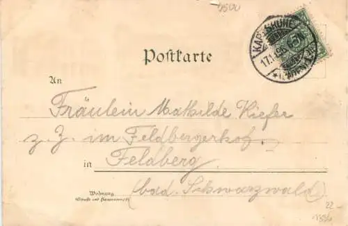 Gruss aus Karlsruhe - Litho -776812