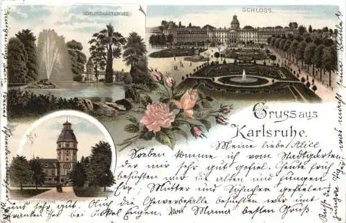 Gruss aus Karlsruhe - Litho -776852