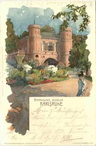 Gruss aus Karlsruhe - Litho -776828