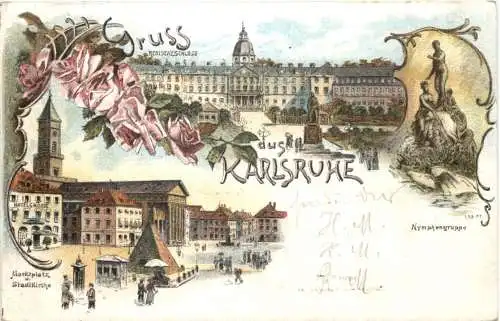 Gruss aus Karlsruhe - Litho -776760