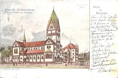 Karlsruhe - Neue St. Bonifatiuskirche -776704