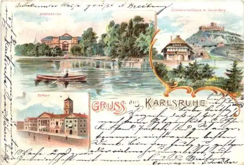 Gruss aus Karlsruhe - Litho -776802