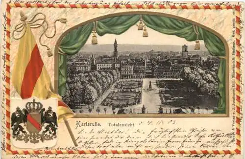 Gruss aus Karlsruhe - Litho -776822