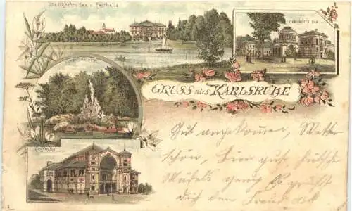 Gruss aus Karlsruhe - Litho -776694