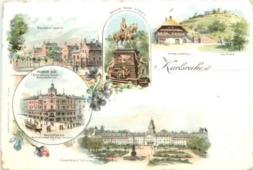 Gruss aus Karlsruhe Litho -776842