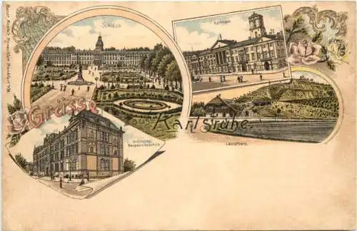 Gruss aus Karlsruhe - Litho -776764