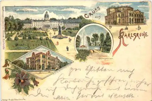 Gruss aus Karlsruhe - Litho -776770