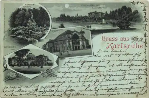 Gruss aus Karlsruhe - Litho -776810