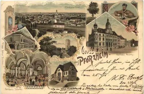 Gruss aus Pforzheim - Litho -777008