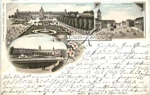 Gruss aus Karlsruhe - Litho -776854