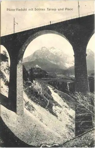 Püzza Viadukt mit Schloss Tarasp -777336