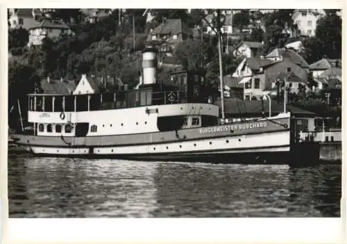 Ship Dampfer Bürgermeister Burchard Hamburg -780330