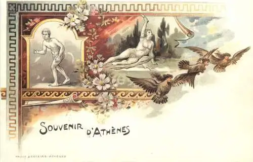 Souvenir d Athenes - Litho -780558