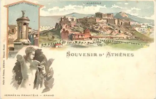 Souvenir d Athenes - Litho -780564