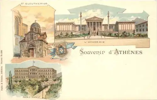 Souvenir de Athenes - Litho -780552