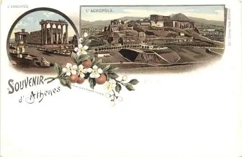 Souvenir d Athenes - Litho -780556