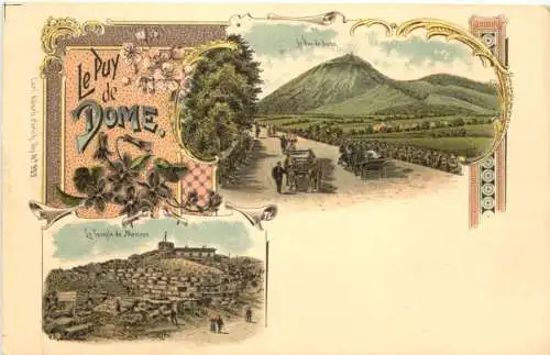 Le Puy de Dome - Litho - Verlag Carl Künzli -780530