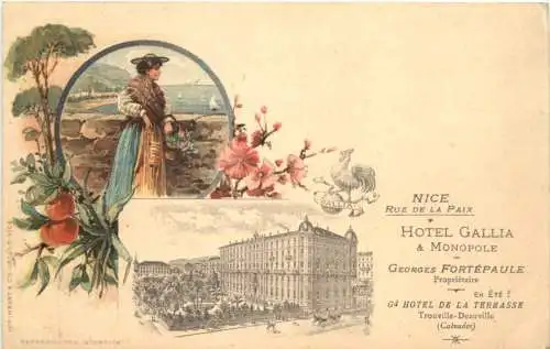 Nice - Hotel Gallia - Litho -780506