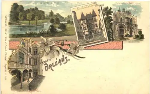 Souvenir de Orleans - Litho - Verlag Carl Künzli -780526