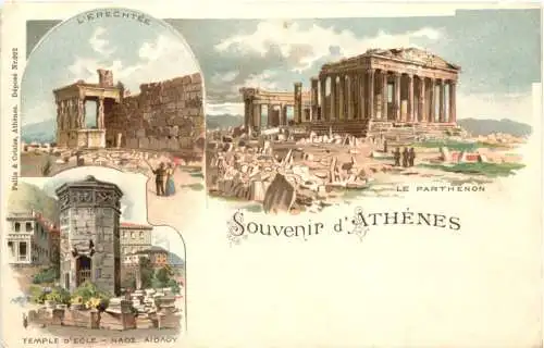 Souvenir d Athenes - Litho -780566