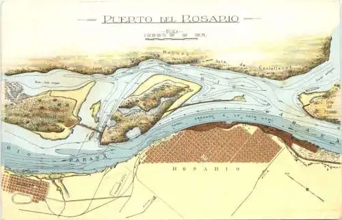 Argentina - Puerto del Rosario - Litho -780704