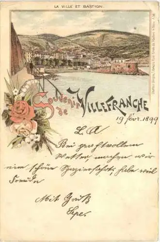 Souvenir de Villefranche - Litho -780768