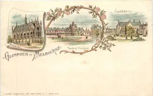 Glimpses of Melbourne - Litho - Australia -780722