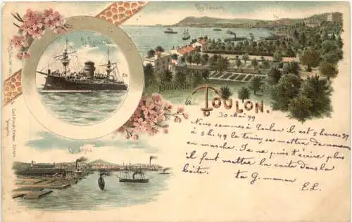 Souvenir de Toulon - Litho - Verlag Carl Künzli -780742