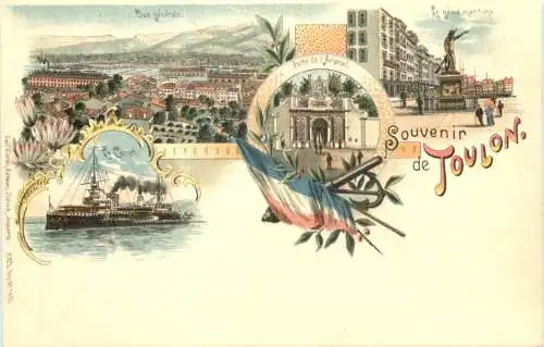 Souvenir de Toulon - Litho - Verlag Carl Künzli -780746